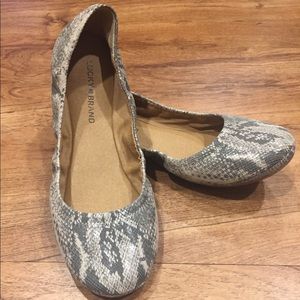 Lucky Brand Emmie Leather Ballet Flat NWT